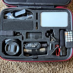 Black Camera Accessory Kit with Remote